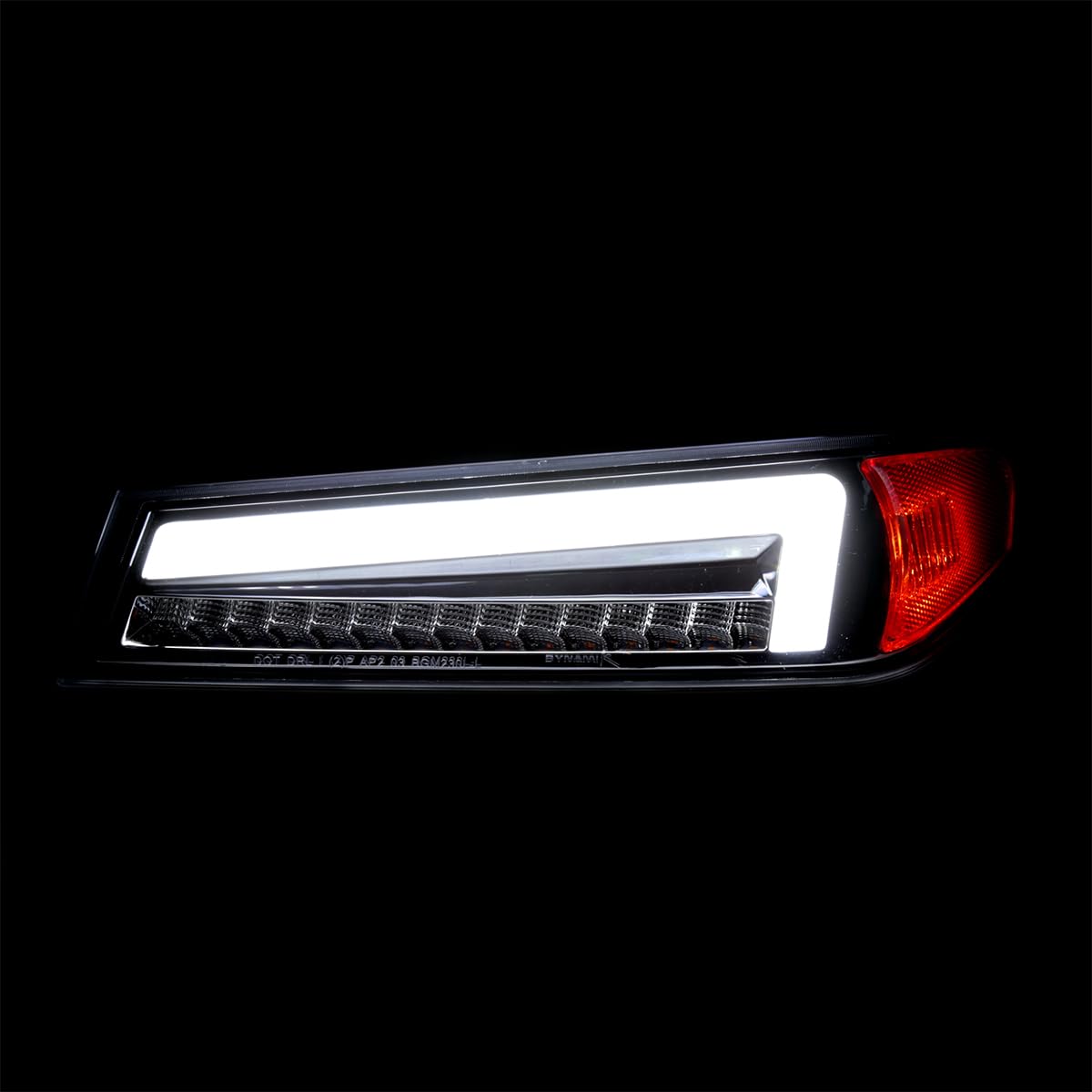 Full LED Corner Lights SPEC-D TUNING with Sequential Turn Signal, Compatible with 2004-2012 Chevy Colorado, Left + Right Pair Headlamps Assembly