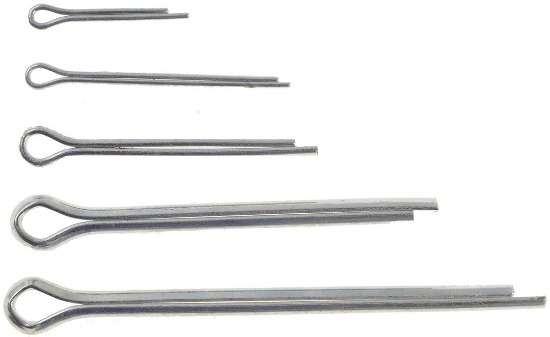 Cotter Pin Assortment Dorman 13422 3x-1/16 x 1/2, 1/16 x 1, 3/32 x 1, 1/8 x1-1/2,1/8 x 2 In.