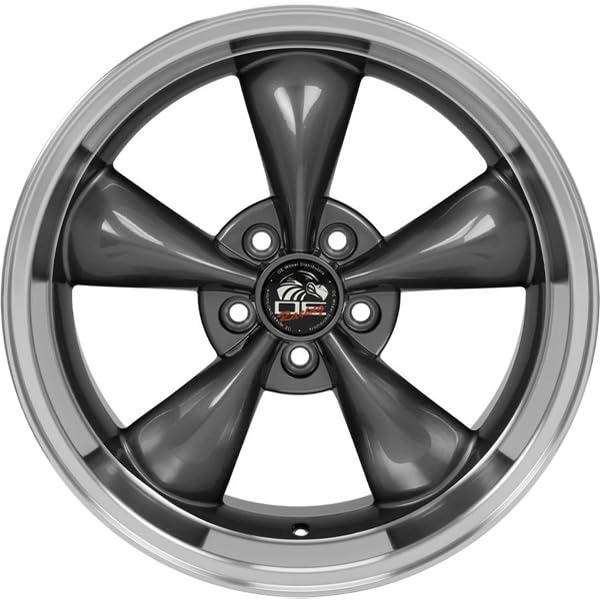 FR01-17090-5450-24AM OE Wheels LLC Anthracite Wheel with Machined Lip Painted (17 x 9. inches /5 x 114 mm, 24 mm Offset)