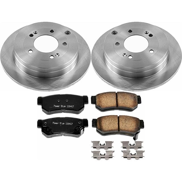 Power Stop Autospecialty KOE5209 Rear Replacement Brake Kit-OE Brake Rotors & Ceramic Brake Pads For Hyundai Azera 2006-2009 [Model Specific]