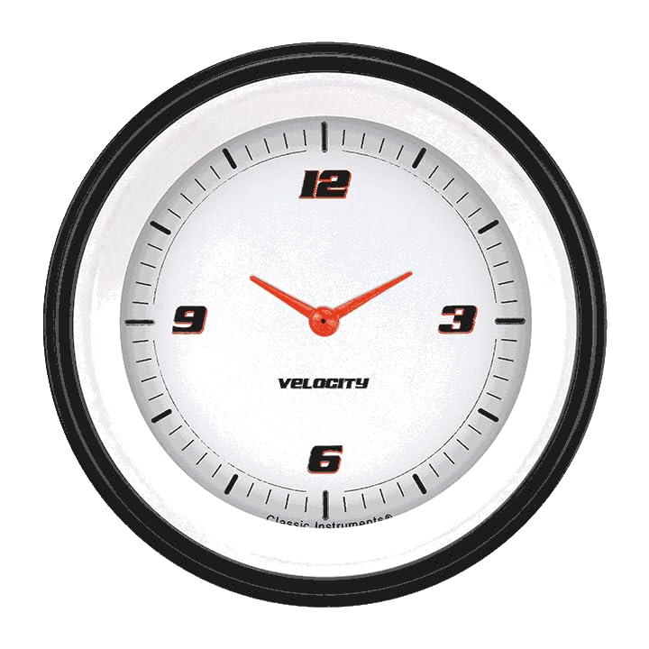 Velocity White VS93WBLF 3 3/8" Clock