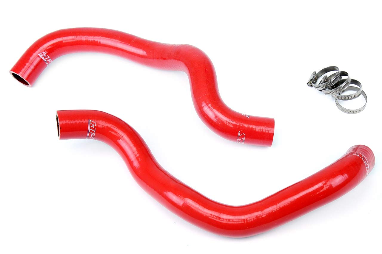 Red HPS 57-1384-RED Silicone Radiator Coolant Hose Kit