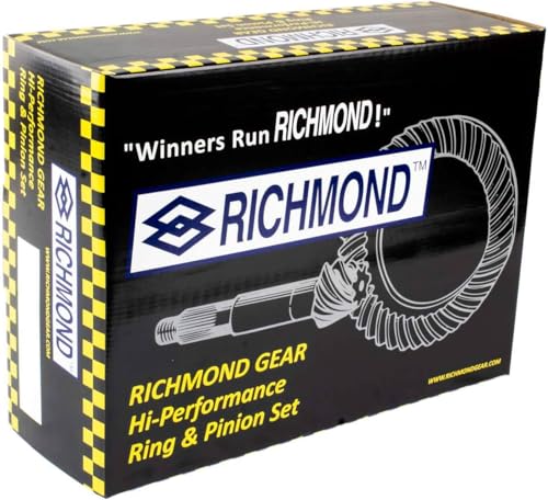 Differential Ring & Pinion Richmond Gear 69-0419-L, For Ford 9", Gear Ratio 7.16, 10-Bolt, 28 Spline, 6 Pinion & 43 Ring Tooth -Fits Ford/Lincoln/Mercury Cars & Trucks 1955–1986, Replaces F890716AX.
