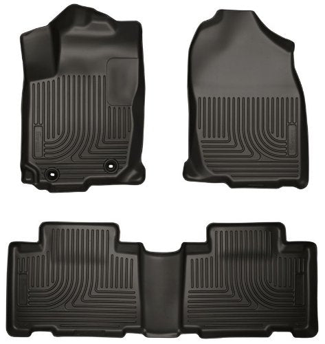 Husky Liners 2014-2016 Toyota Corolla Front & 2nd Seat Floor Liners Weatherbeater Series - Black
