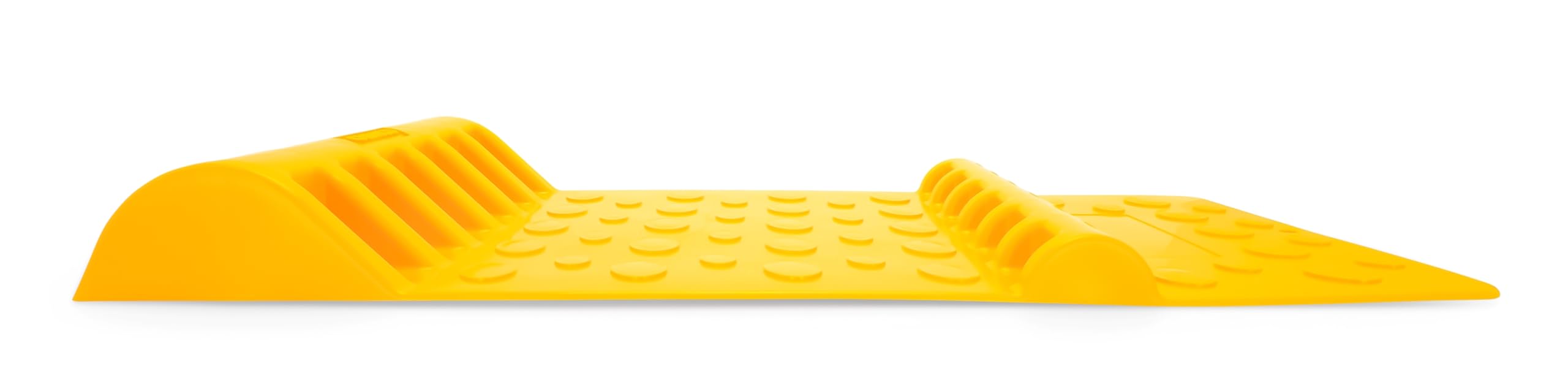AccuPark Camco Parking Mat | Features 2 Raised Bumps for Parking Accuracy | Easy Installation with Heavy Duty Adhesive Tape | Yellow (42891)
