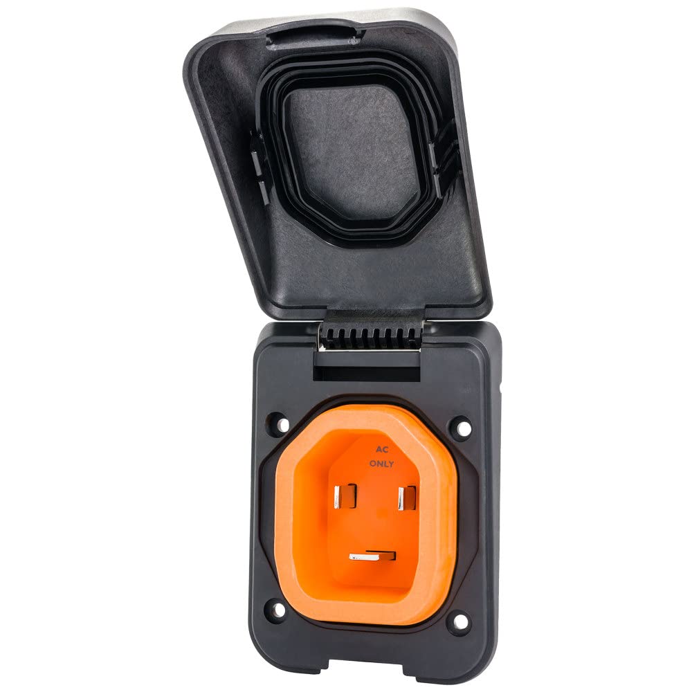 16 Amp SmartPlug BM16PB Shore Power Inlet – Weatherproof RV Power Inlet for Boat, Camper & Trailer – Marine Amp Electrical Connector for Camping Essentials, RV Accessories & Travel Use