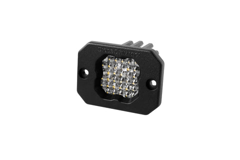 Diode Dynamics SSC1 Pro White LED Pod Flush Mount (one), Flood w/Red Backlight