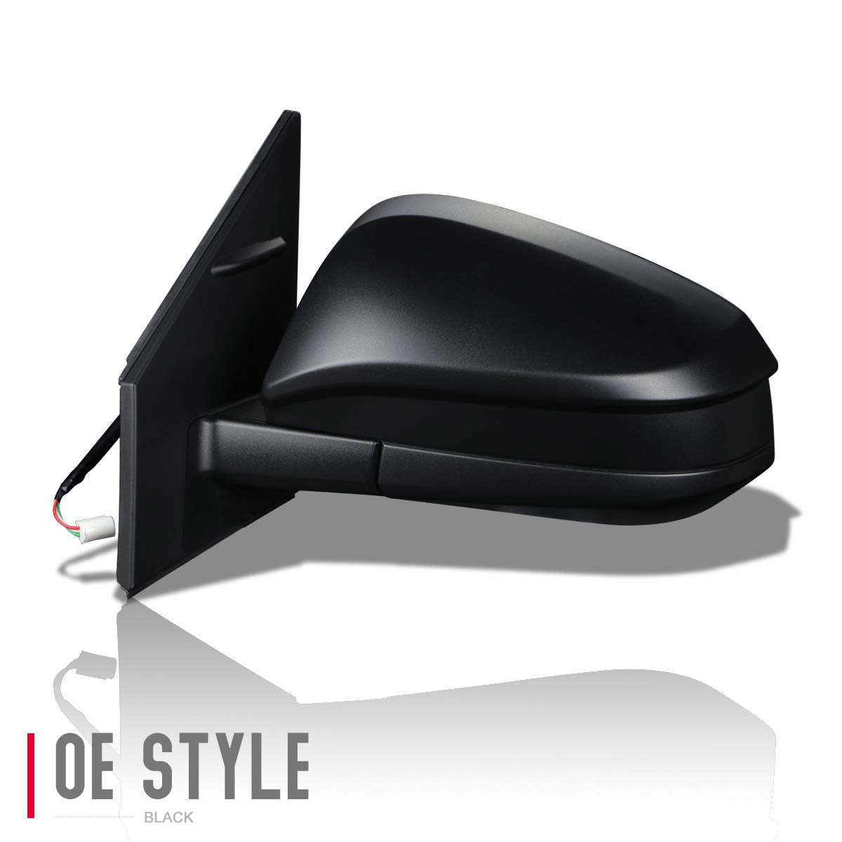 Auto Dynasty TO1320345 Powered+Spotter Glass OE Style Driver/Left Side View Door Mirror Compatible with Rav4 LE 16-18