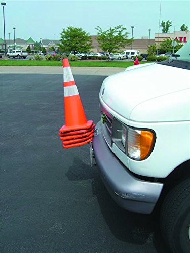 Traffic Cone Holder Buyers Products TCH10V for Truck, Black