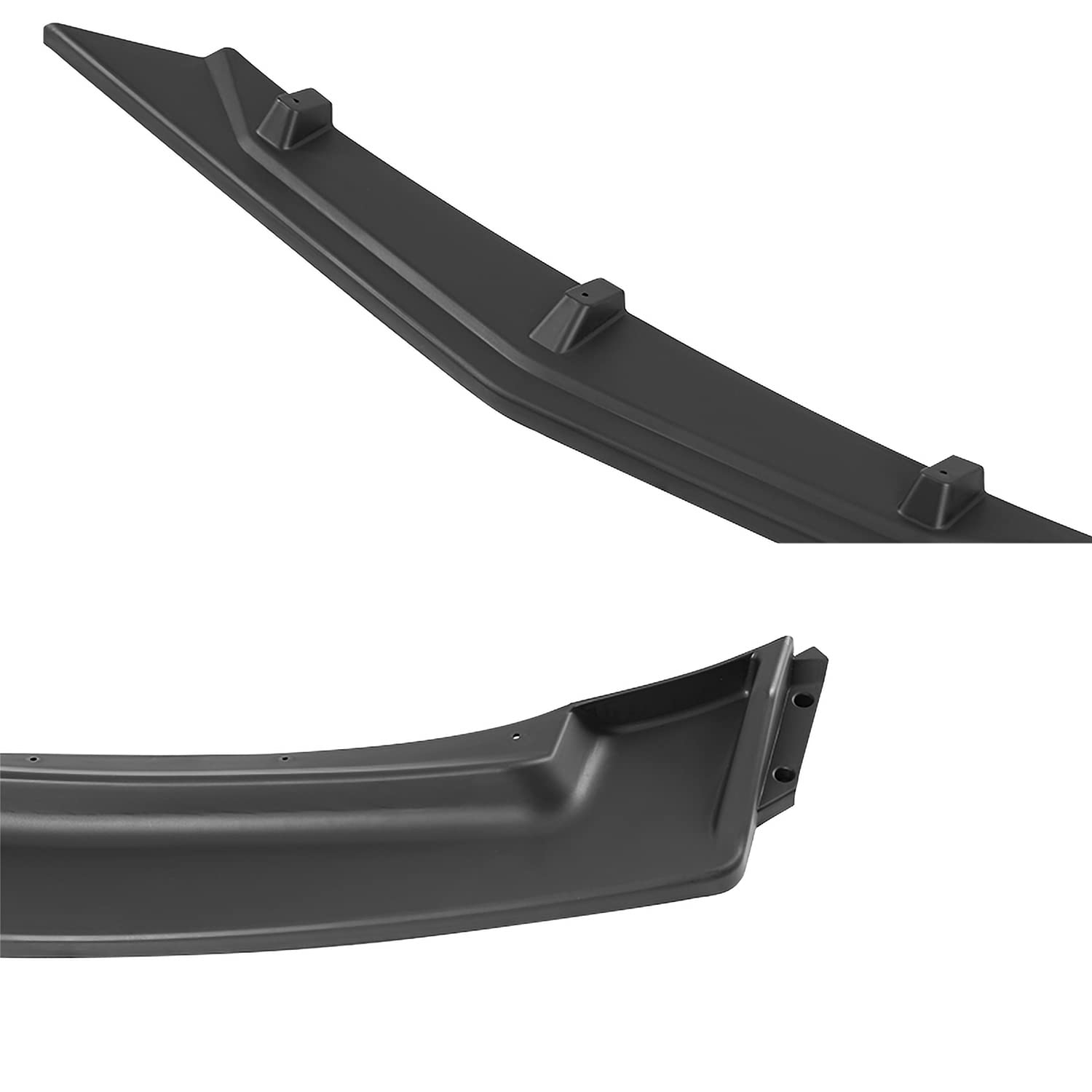 Matte Black Spec-D Tuning Front Bumper Lip Spoiler Splitter Body Kit 3PC Compatible with 2014-2018 Mazda 3