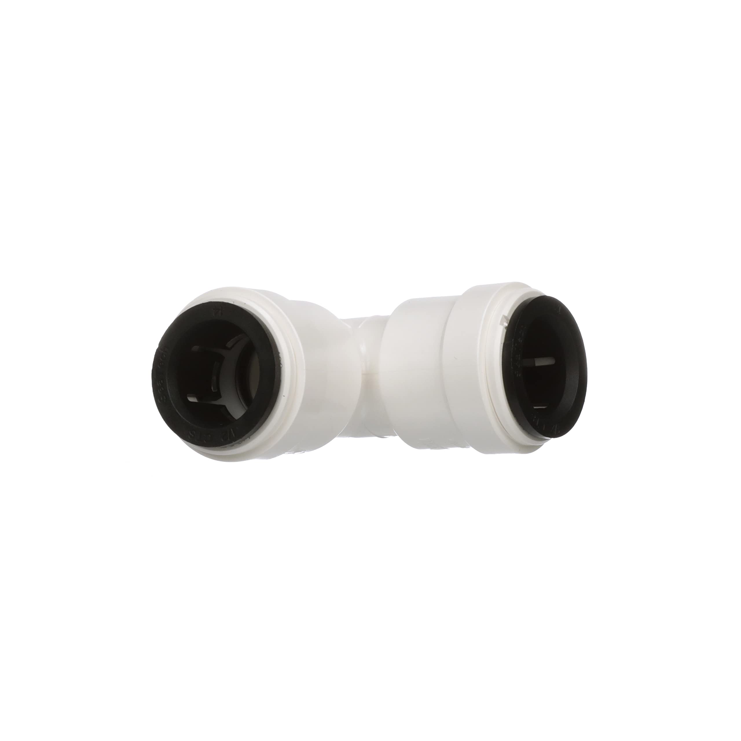 AquaLock Watts 3517-10 Plastic Series, 1/2" CTS x 1/2" CTS Off-White Lead-Free Polysulfone Union Elbow Fitting, O-Ring, Quick Push-to-Connect Design, Tool-Free Installation