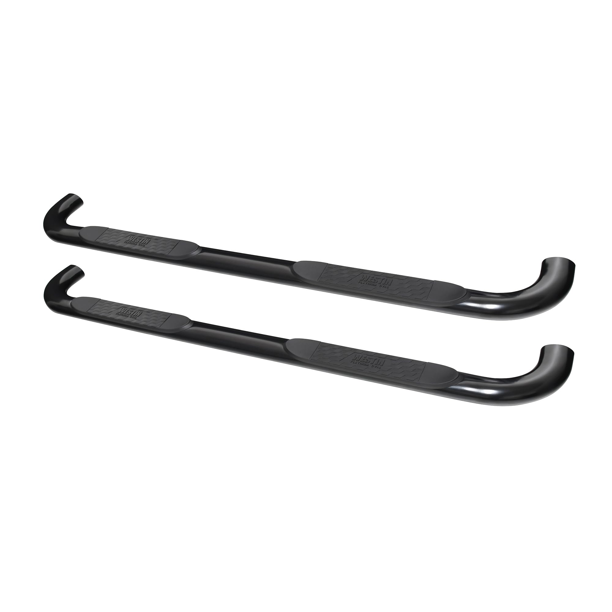 Platinum 4 Oval Nerf Bars Westin fits 2019-2025 Silverado Sierra 1500 Crew Cab (Exc 2019 Silverado LD/Sierra 1500 Limited) Black Pair