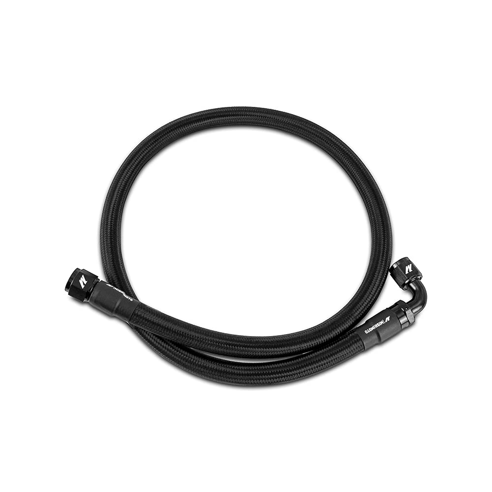 Mishimoto Stainless Steel Braided Hose, 10AN, 5ft MMSBH-10-5BK Nylon Wrapped