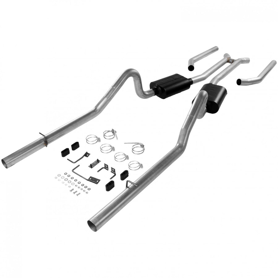Flowmaster American Thunder 17382 Crossmember-Back Exhaust Kit 3 Inch Aluminized Steel Compatible with 1968-1970 Mopar B-Body with V8 engine