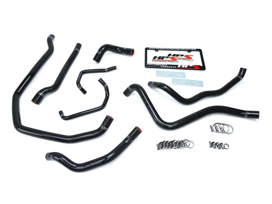 Black HPS 57-1666-BLK Silicone Radiator Hose Kit Coolant, 1 Pack