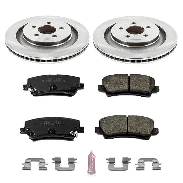 Power Stop Autospecialty KOE6812 Rear Replacement Brake Kit-OE Brake Rotors & Ceramic Brake Pads For Ford Mustang 2015-2022 [Vehicle Specific]