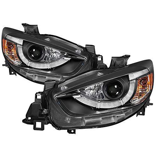 Mazda CX-5 13-16 Spyder 5083319 Projector Headlights - DRL LED - Black