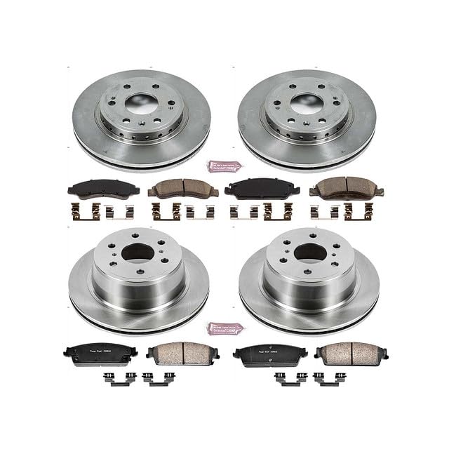 Power Stop KOE5520 Front and Rear Replacement Brake Kit-OE Brake Rotors & Ceramic Brake Pads For Chevrolet Tahoe 2008-2014 [Model Specific]
