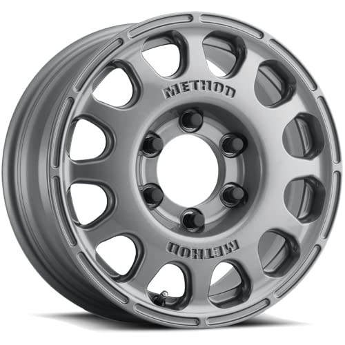 16x7 Method Race Wheels Gloss Titanium 6x5.5, 25mm Offset 5.2" Backspace, MR10767060825