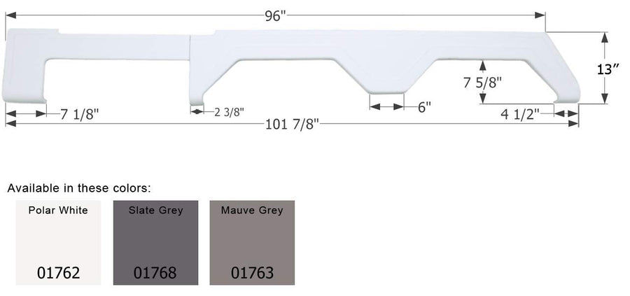 Fender Skirt ICON, Tandem, Glendale, FS1762, Polar White, StepTrim
