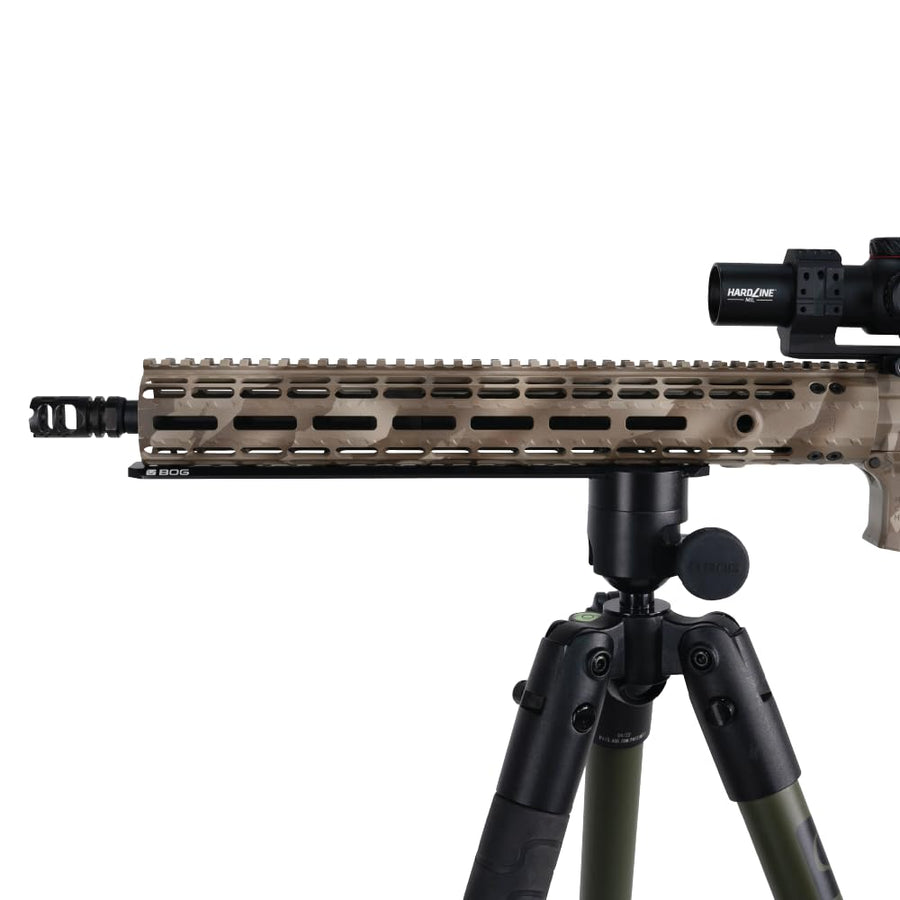 12" BOG M-Lok Rail Arca Swiss Rail with Durable, Lightweight, Aluminum Construction for BOG Deathgrip, Sherpa, and Infinite Tripods for Hunting, Shootings Sports