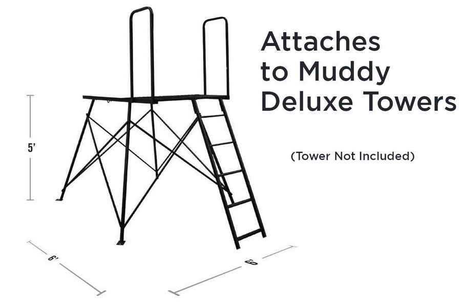 Muddy Skids Tower - Outdoor Hunting Durable Steel Construction Tree Stand Accessory for Moving Muddy Elite/Deluxe Tower Blind