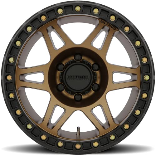 Method 106 Race Wheels Beadlock Bronze Wheel with Method (17 x 9. inches /8 x 6 mm, -44 mm Offset)