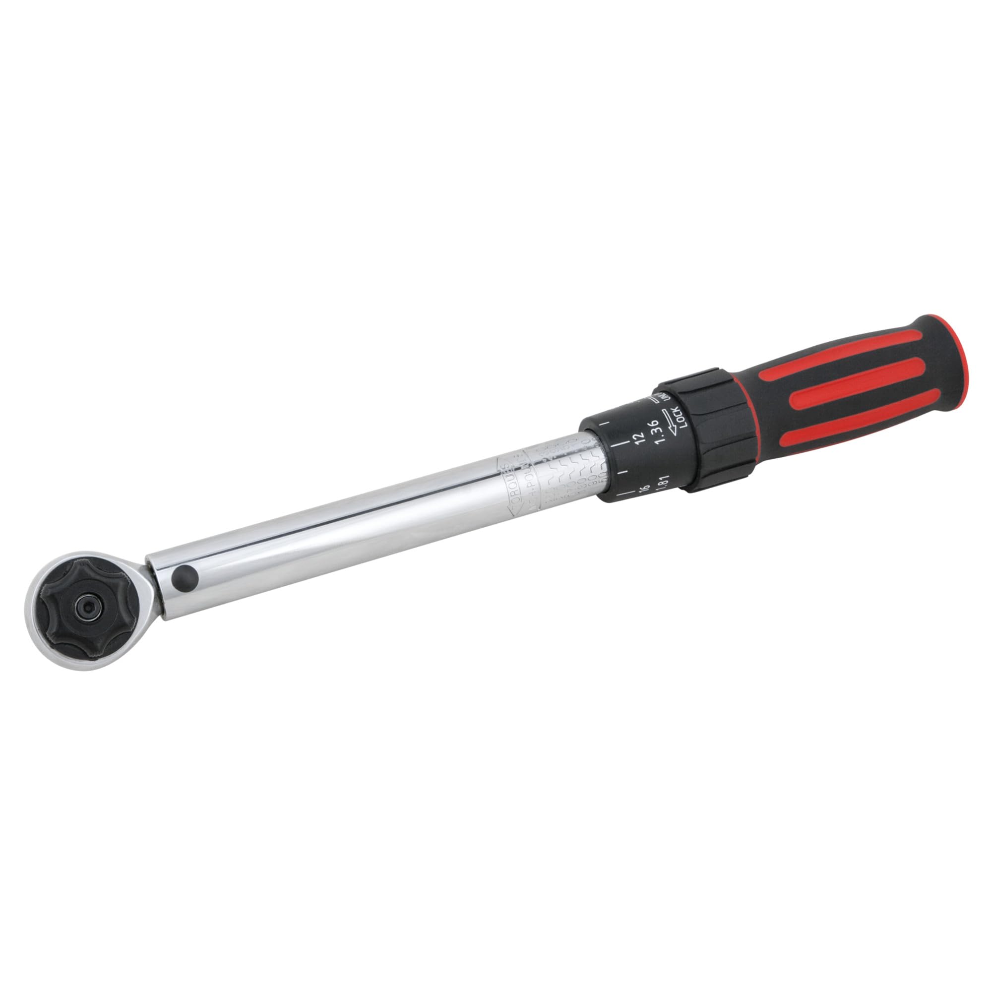 Torque Wrench Performance Tool M196 1/4-Inch Drive 250 inch/lb. - Dual Scale, Audible Click, Precision Ratchet