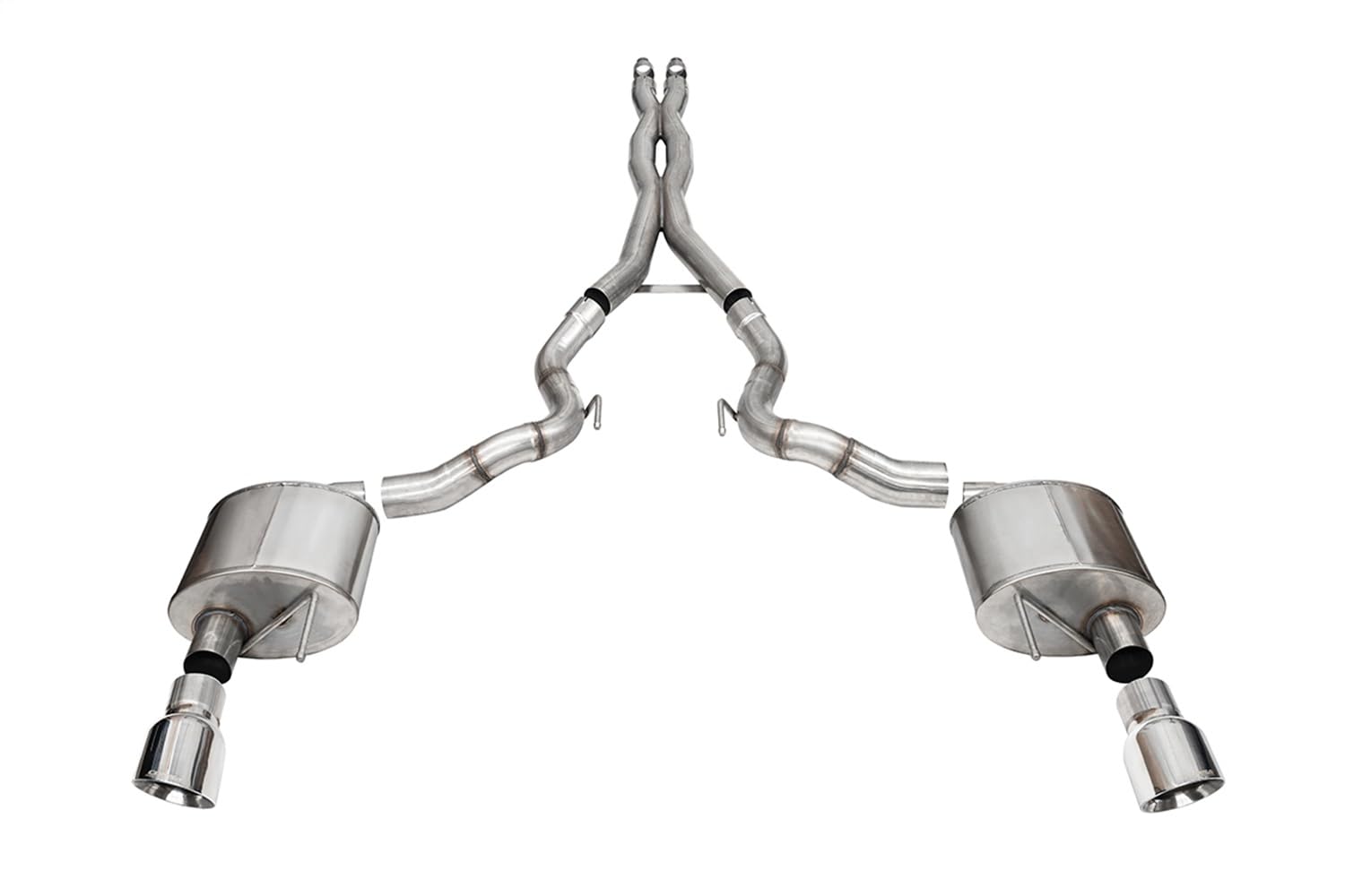 CORSA PERFORMANCE Xtreme Sport 3.0" Cat-Back 4.5" Slash Tips Mustang GT Convertible (21270)