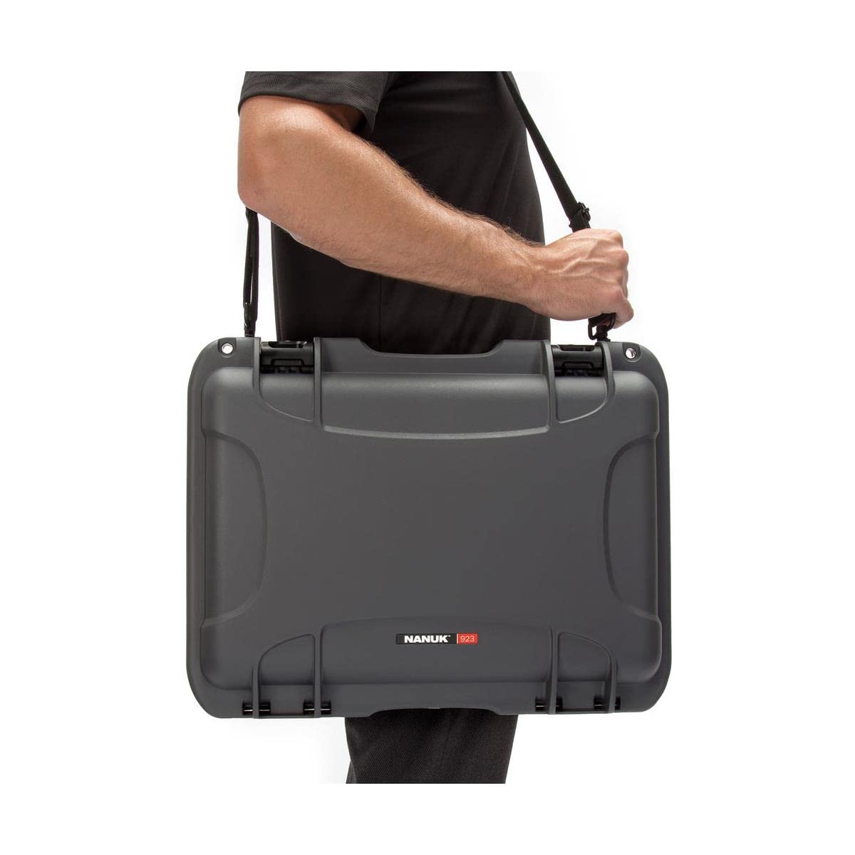 Graphite Medium Series Nanuk 923 Waterproof Hard Case with Laptop Insert Kit and Incorporated TSA Approved Travel Lock Latches