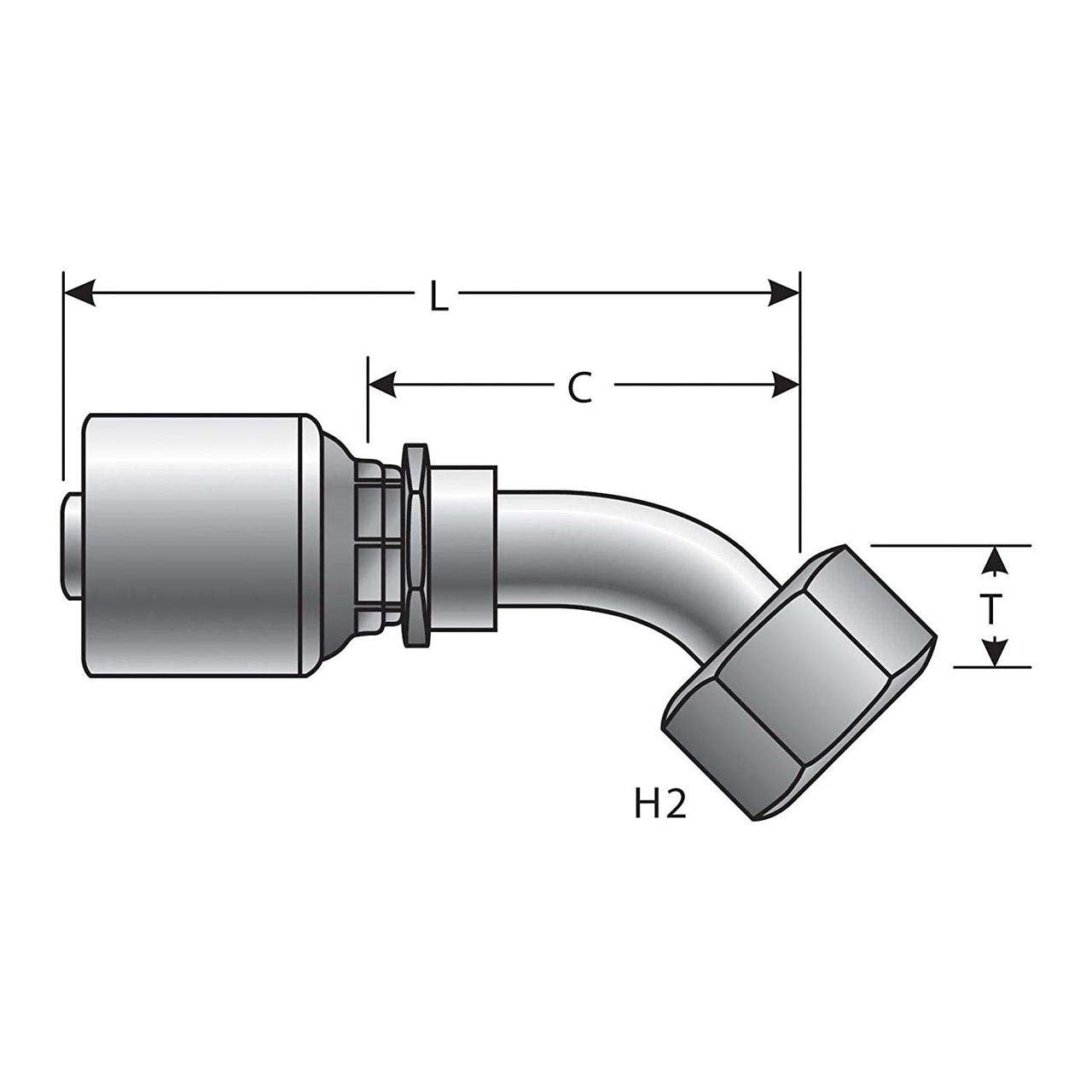Hydraulic Gates G25831-0808 Coupling