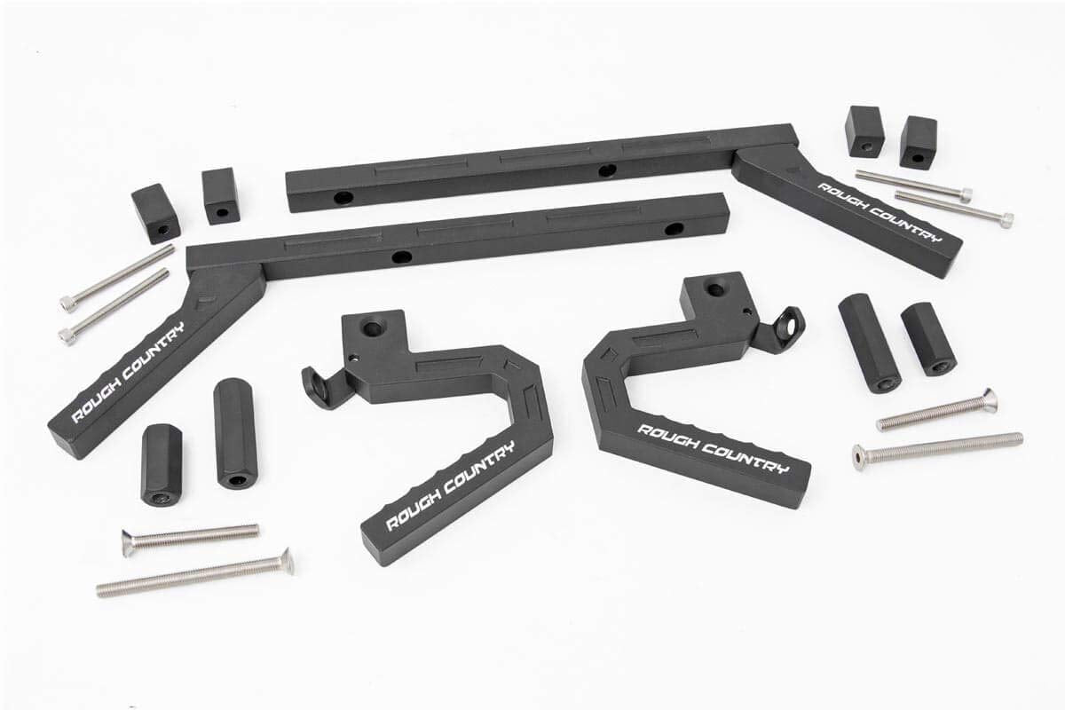 Rough Country Grab Handle Kit Aluminum for 2007-2018 Jeep Wrangler JK - 6509, Front/Rear
