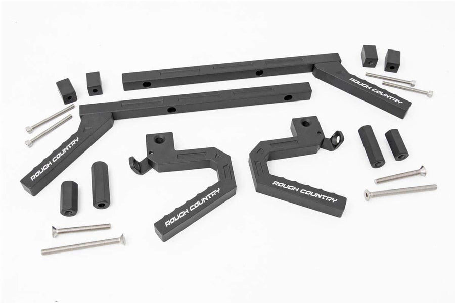 Rough Country Grab Handle Kit Aluminum for 2007-2018 Jeep Wrangler JK - 6509, Front/Rear