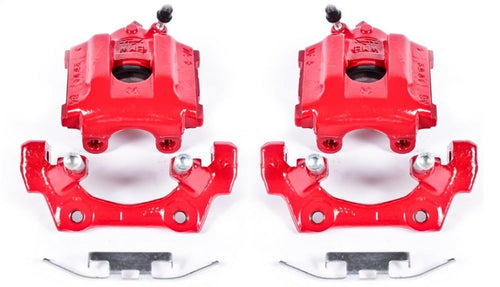 Power Stop Pair of High-Temp Red Powder Coated Rear Calipers For BMW 318i, BMW 318is, BMW 320i, BMW 323is, BMW 325i, BMW 325is, BMW 328i, BMW 328is [Model Specific]