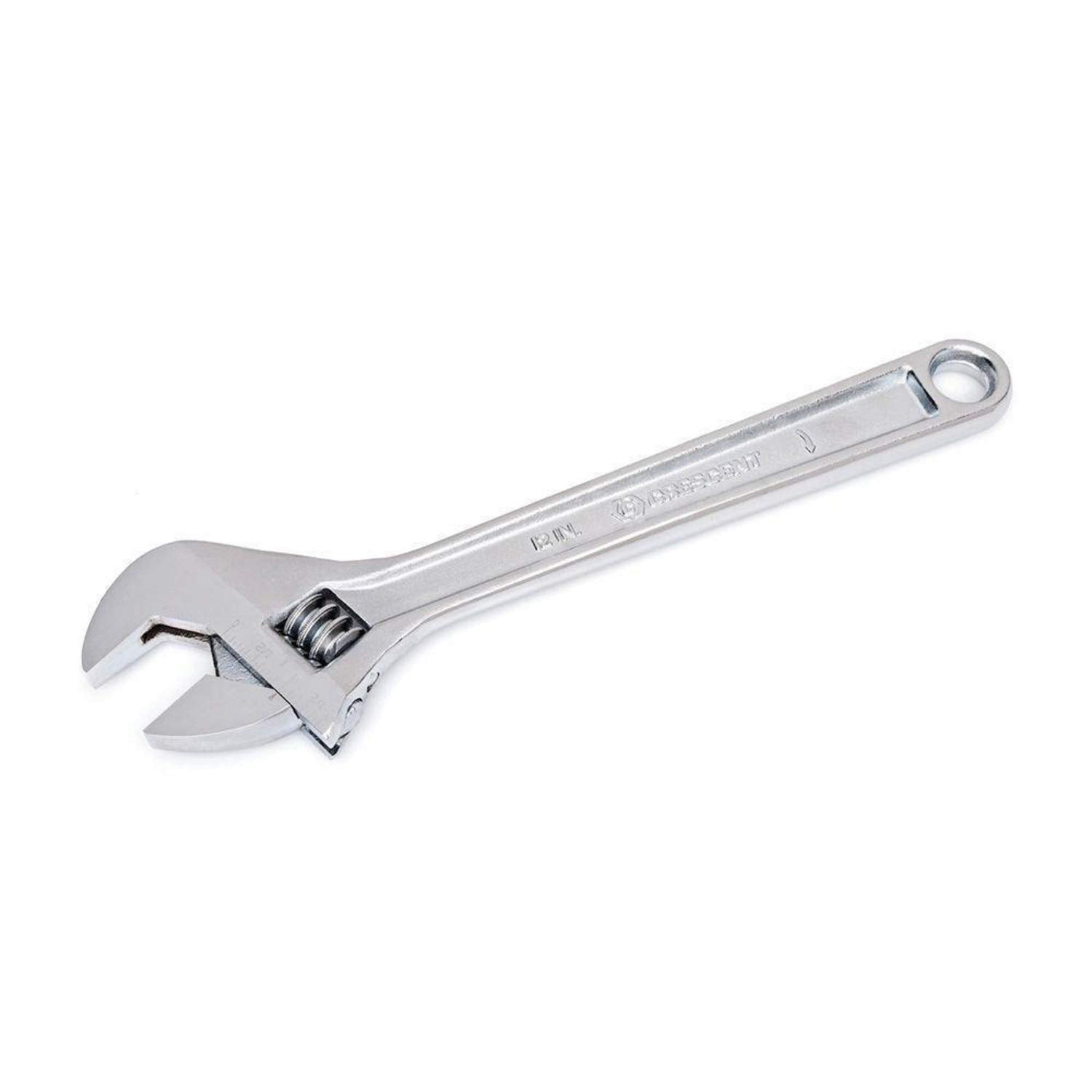 12" Crescent Adjustable Wrench - Boxed - Mechanical & Plumbing Wrenches - With Larger Knurl & Hex Jaw - Chrome Plated to Resist Rust & Corrosion - Reduces Fatigue - Mechanic Hand Tool - AC212BK
