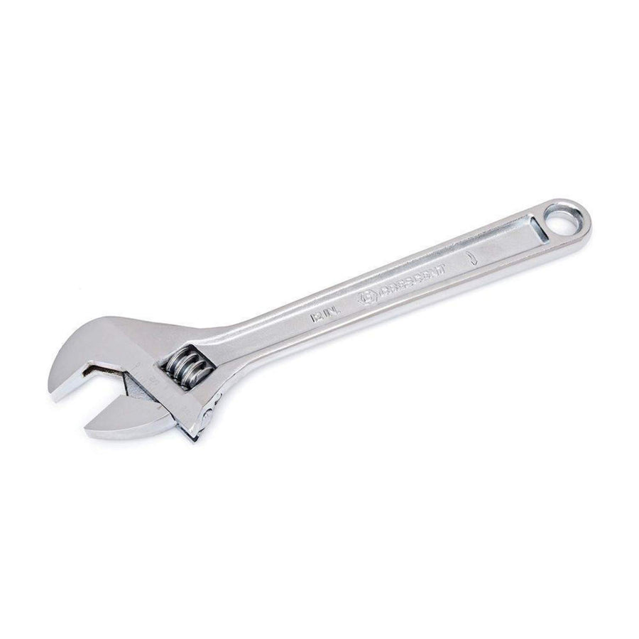 12" Crescent Adjustable Wrench - Boxed - Mechanical & Plumbing Wrenches - With Larger Knurl & Hex Jaw - Chrome Plated to Resist Rust & Corrosion - Reduces Fatigue - Mechanic Hand Tool - AC212BK