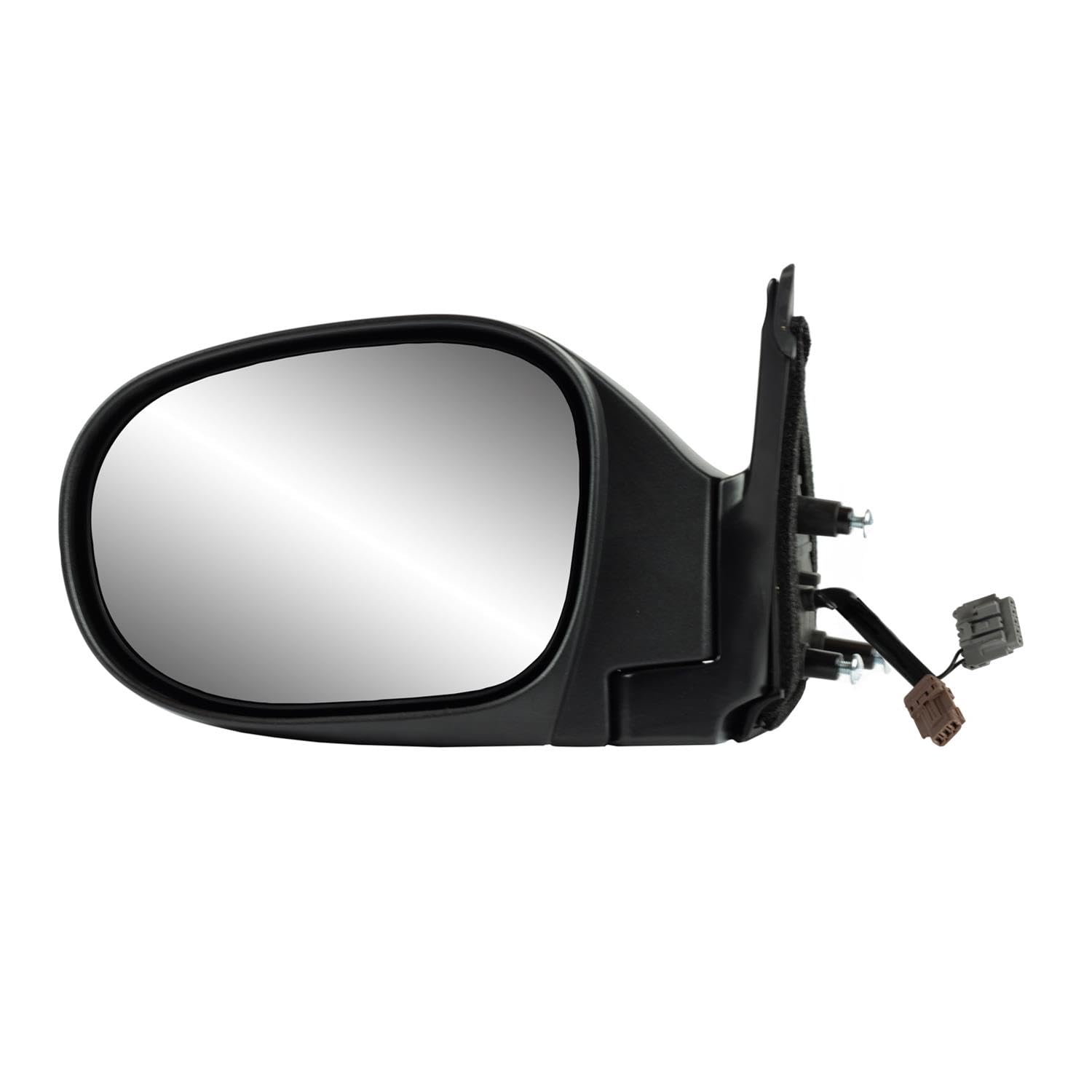 Mirror Driver Side for Nissan Pathfinder, Textured Black, Foldaway, Heated Power