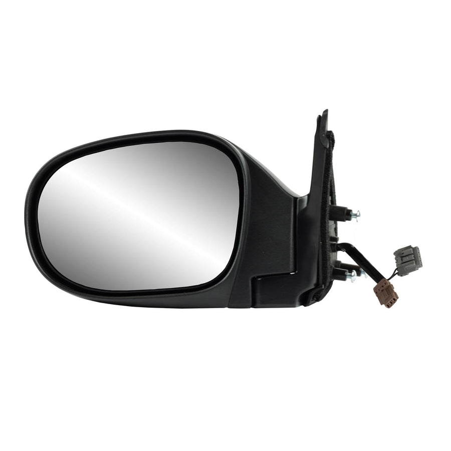 Mirror Driver Side for Nissan Pathfinder, Textured Black, Foldaway, Heated Power