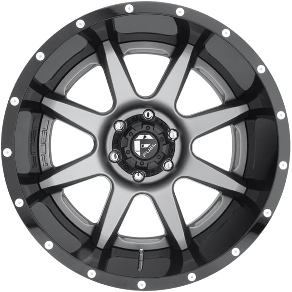 D238 Fuel 2PC 22X14 MT-GNMTL-BL -70MM - D23822407347 5X5.0