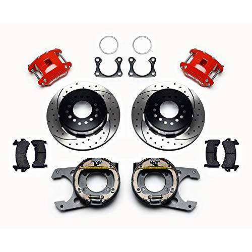 D154 P/S P-B Kit, WILWOOD Drilled-Red Big Ford 2.36" Offset 140-12213-DR