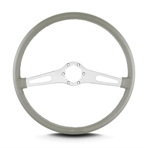 Teardrop Lecarra 67207 15" Brushed Thin Grip Light Grey 2 Spoke