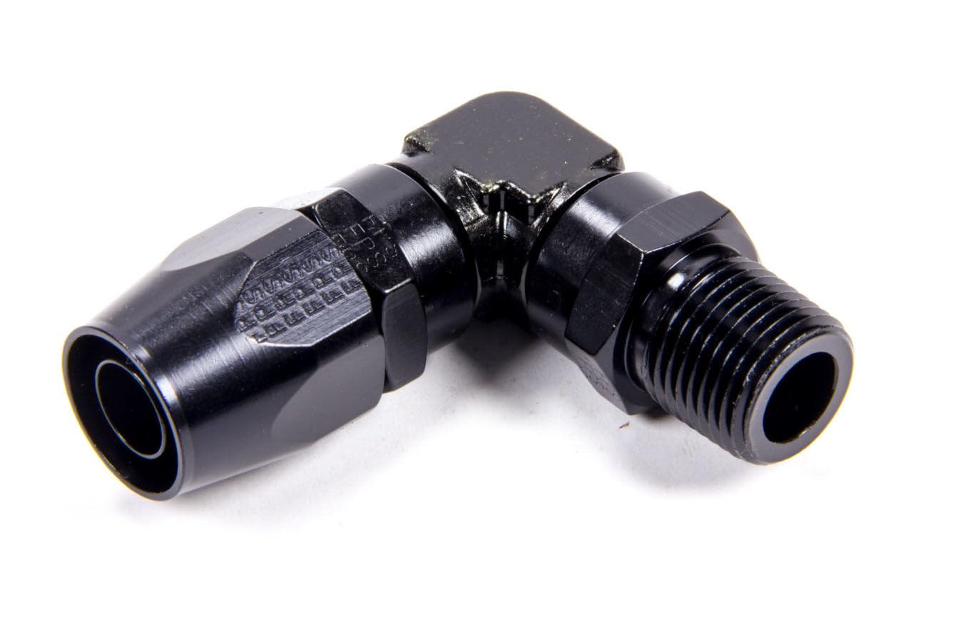 Fragola Performance Systems #10 X 90 Hose End X 1/2 Mpt Black 199010-BL