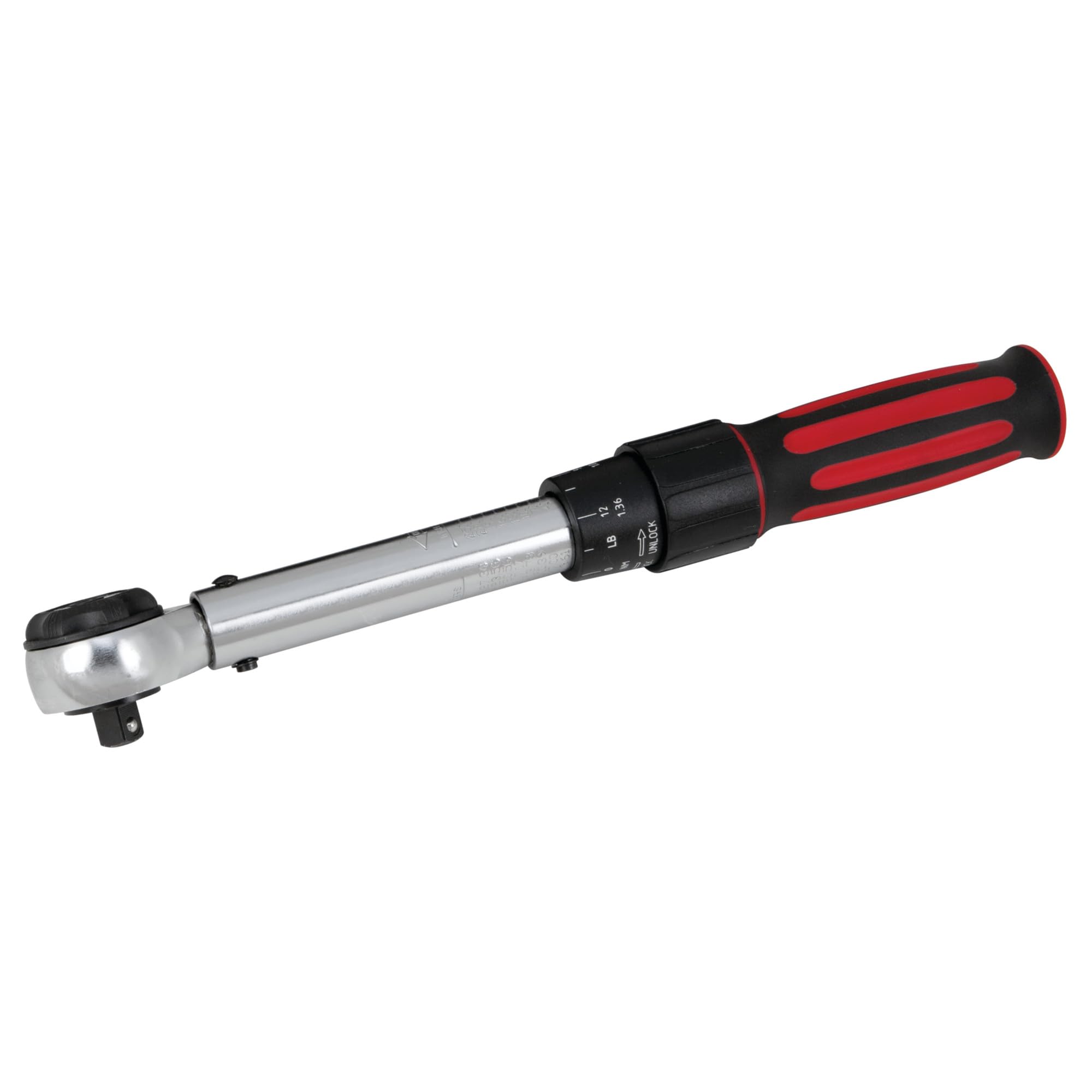 M197 Performance Tool 3/8-Inch Drive Torque Wrench 250 inch/lb. - Dual Scale, Audible Click, Precision Ratchet
