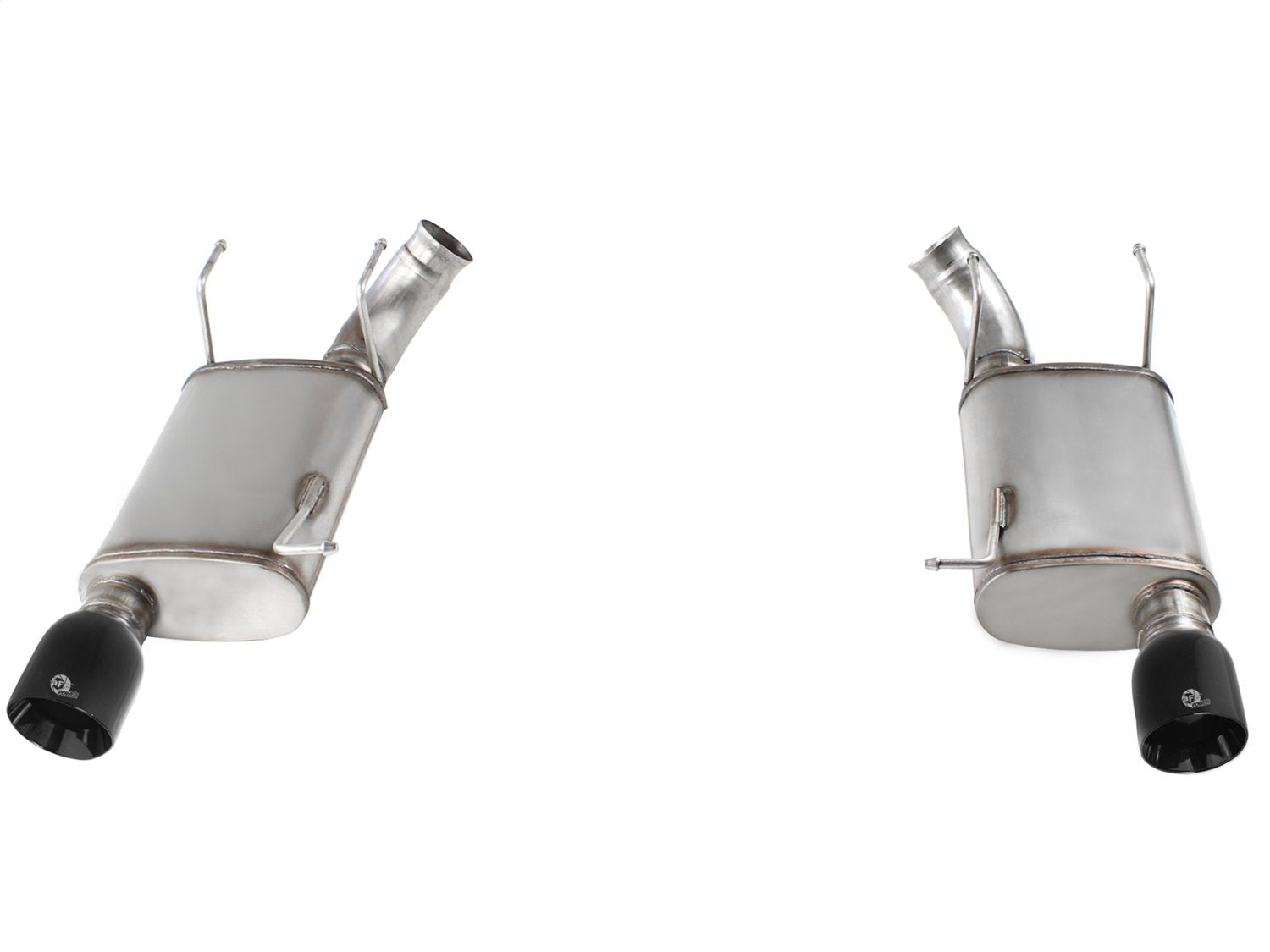 3" aFe (49-43052-B) Axle-Back Exhaust System with Black Tip for Ford Mustang GTL Stainless Steel