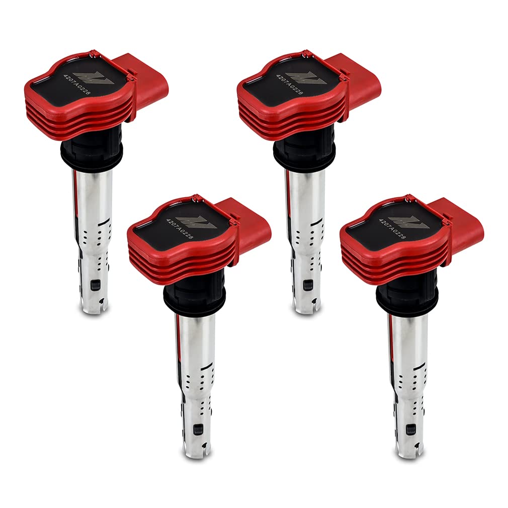 Mishimoto Set of 4 Ignition Coil, Compatible with 2006-2008 Volkswagen GTI