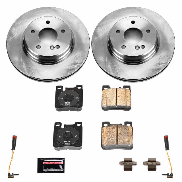 Power Stop KOE6226 Rear Replacement Brake Kit-OE Brake Rotors & Ceramic Brake Pads For Mercedes-Benz C32 AMG 2002-2004 [Model Specific]