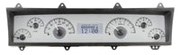 Dakota Digital VHX-69C-NOV-S-W 69-76 Chevy Nova Analog Dash Gauge System Silver Alloy White