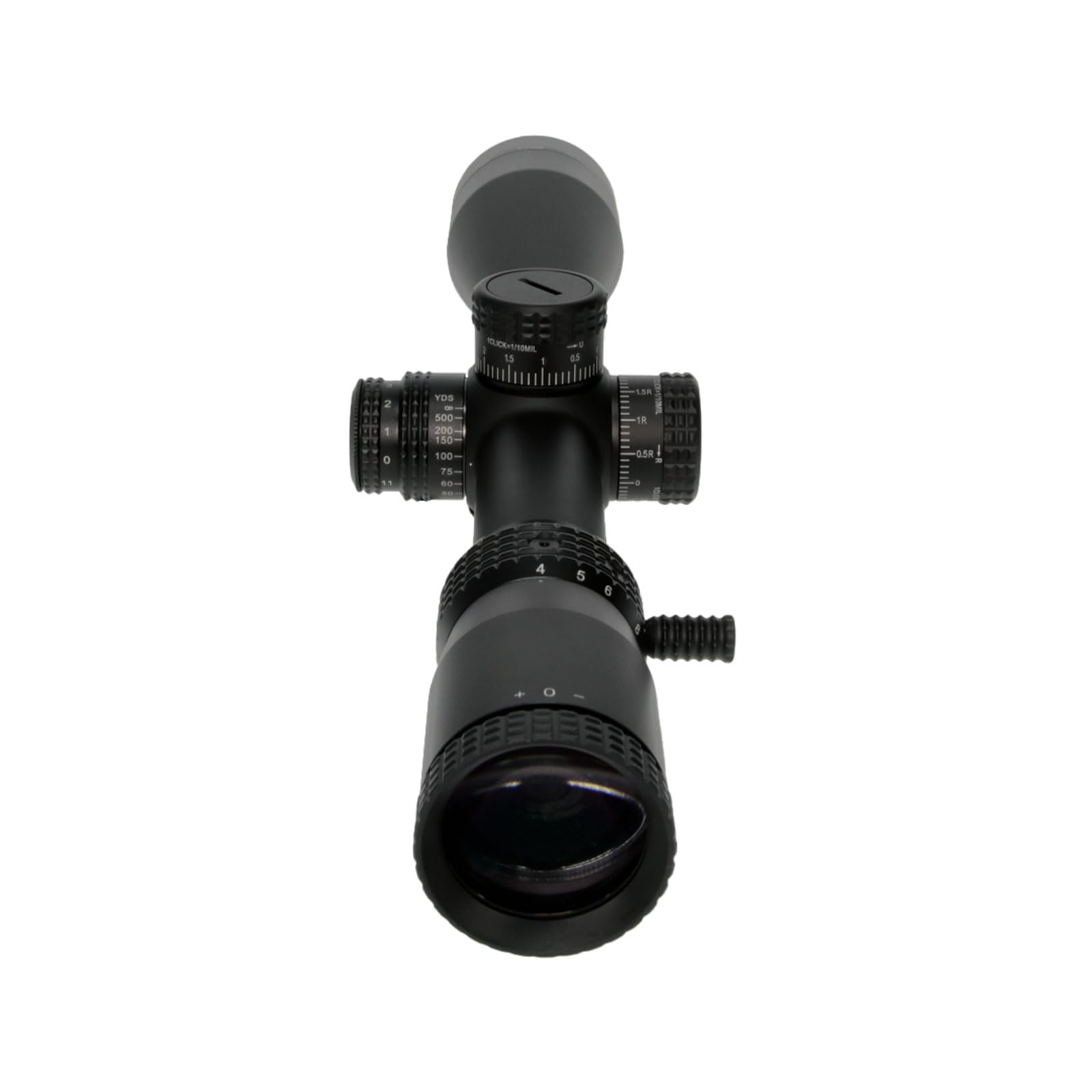 TX6 TRUGLO FFP Tactical Hunting Shooting Durable Waterproof Fogproof Shock Resistant One-Piece 30mm Aluminum Tube Illuminated MRAD Mil-Dot Reticle Riflescope | 3" Sunshade Included | 4-24 x 50mm