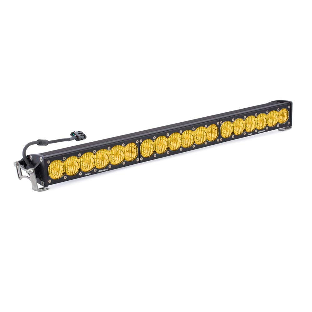 Baja Designs 30-inch OnX6+ Straight LED Light Bar for Wranglers, Off-Road 4x4, Trucks, UTV, ATV, SUV (Wide Cornering; Amber)