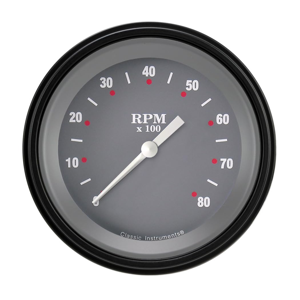 SG Series Classic Instruments 3In Tachometer SG80BLF 8000 RPM